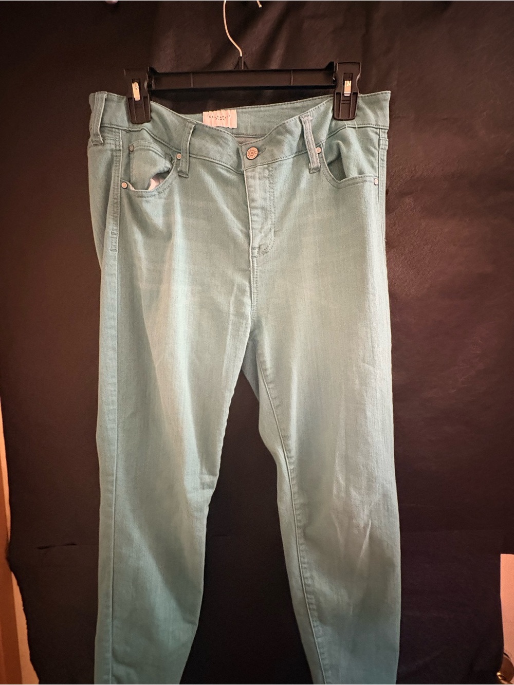 Celebrity Pink Women's Slim Ankle Jeans in Light Teal